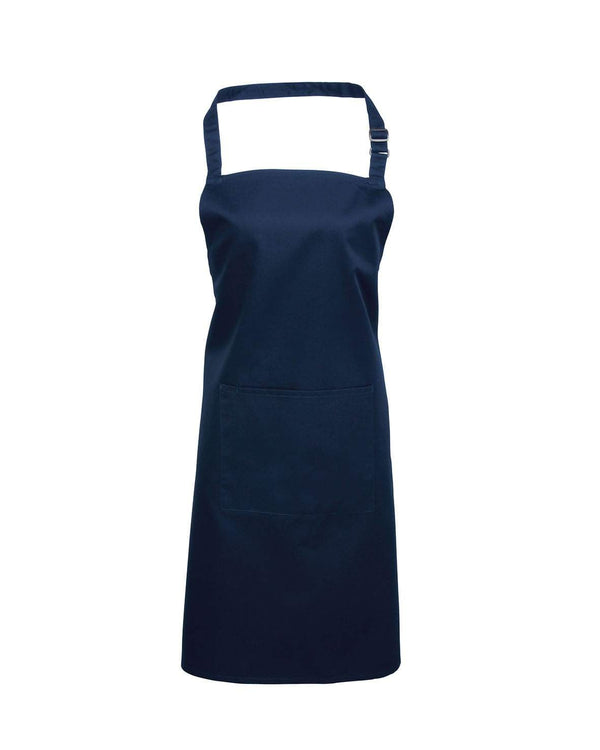 Delux Bib Apron With Pocket Workwear from Premier branded with your logo or Design by York Workwear promoting you and your business