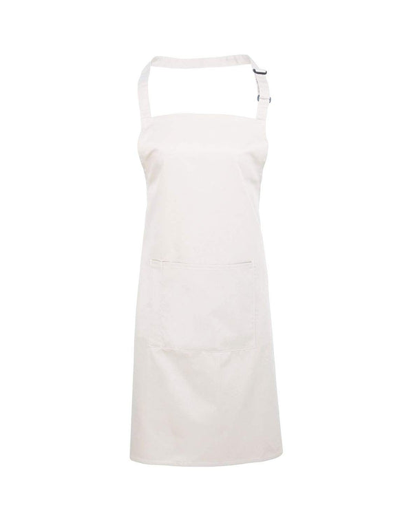 Delux Bib Apron With Pocket Workwear from Premier branded with your logo or Design by York Workwear promoting you and your business