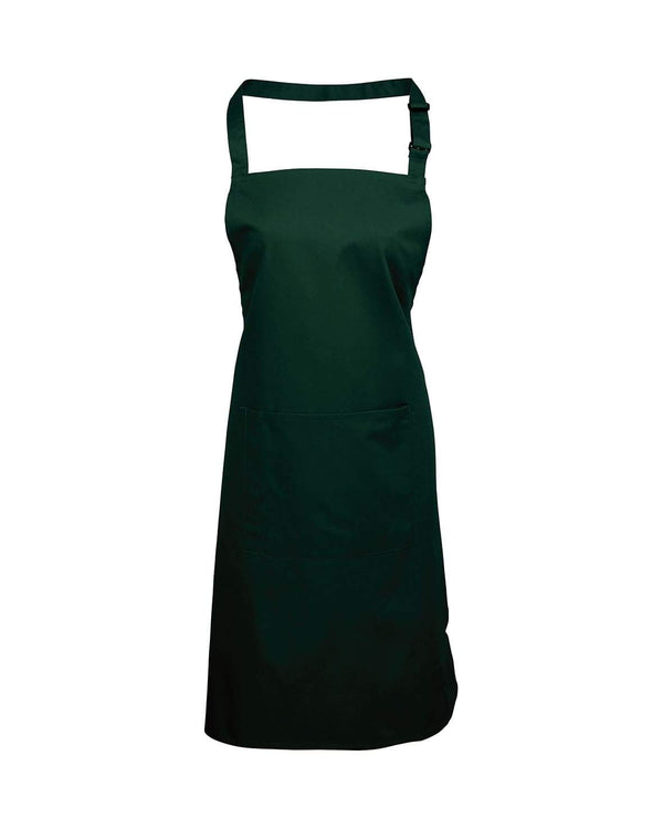 Colours Bib Apron With Pocket Workwear from Premier branded with your logo or Design by York Workwear promoting you and your business