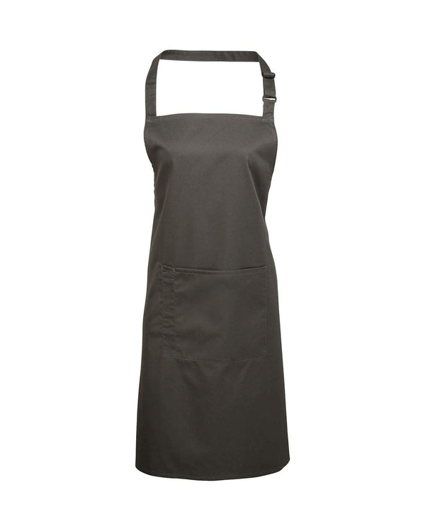 Colours Bib Apron With Pocket Workwear from Premier branded with your logo or Design by York Workwear promoting you and your business