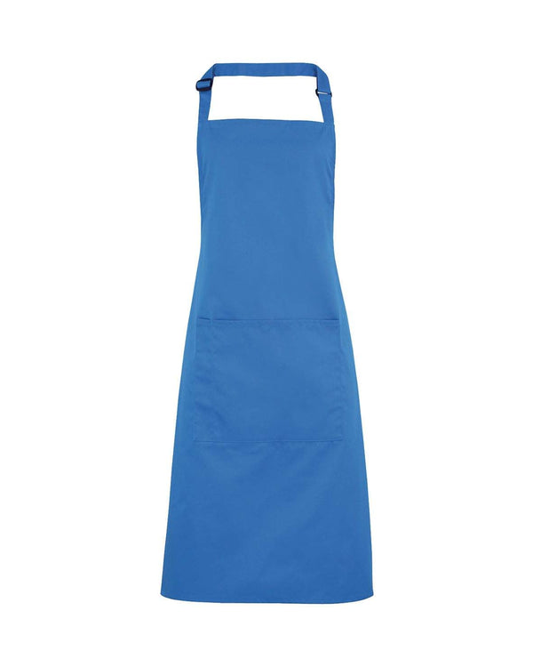 Colours Bib Apron With Pocket Workwear from Premier branded with your logo or Design by York Workwear promoting you and your business