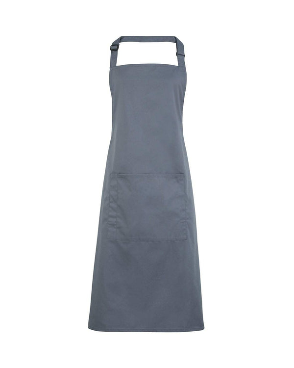 Colours Bib Apron With Pocket Workwear from Premier branded with your logo or Design by York Workwear promoting you and your business