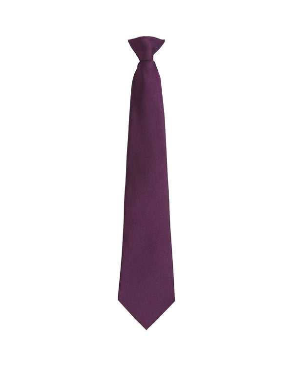 Colours Fashion Clip Tie Workwear from Premier branded with your logo or Design by York Workwear promoting you and your business