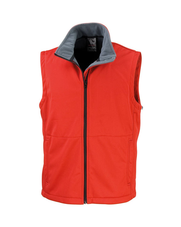 Core Softshell Bodywarmer Workwear from Result branded with your logo or Design by York Workwear promoting you and your business