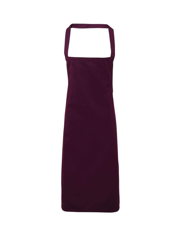 Cotton Bib Apron Workwear from Premier branded with your logo or Design by York Workwear promoting you and your business