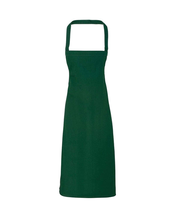 Cotton Bib Apron Workwear from Premier branded with your logo or Design by York Workwear promoting you and your business