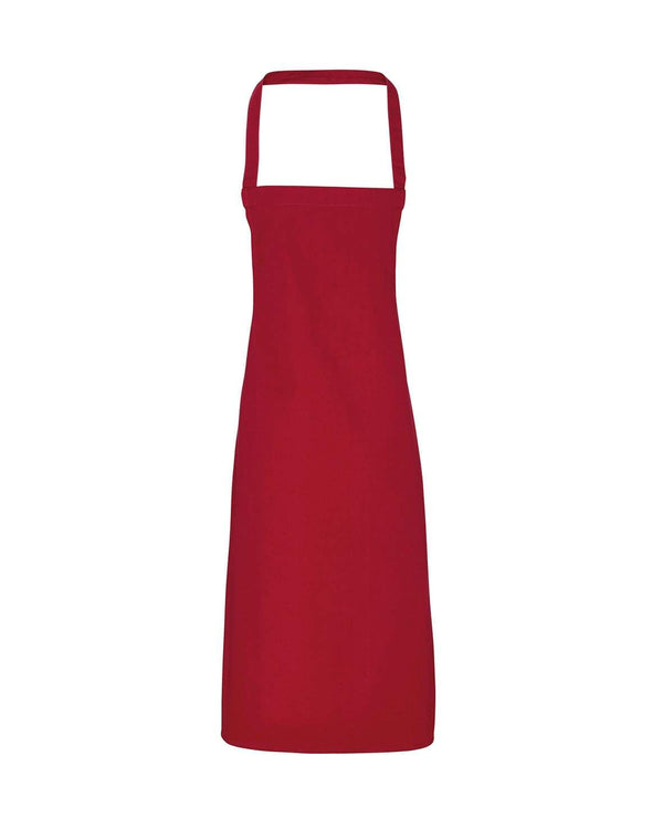 Cotton Bib Apron Workwear from Premier branded with your logo or Design by York Workwear promoting you and your business