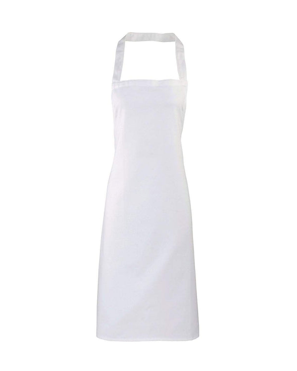 Cotton Bib Apron Workwear from Premier branded with your logo or Design by York Workwear promoting you and your business