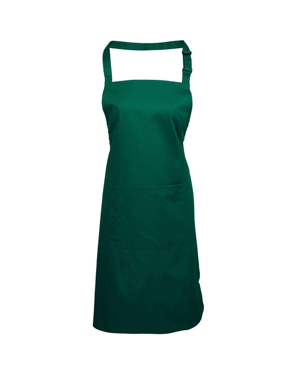 Delux Bib Apron With Pocket Workwear from Premier branded with your logo or Design by York Workwear promoting you and your business
