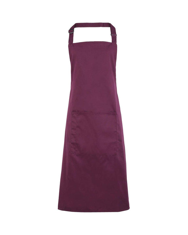 Colours Bib Apron With Pocket Workwear from Premier branded with your logo or Design by York Workwear promoting you and your business