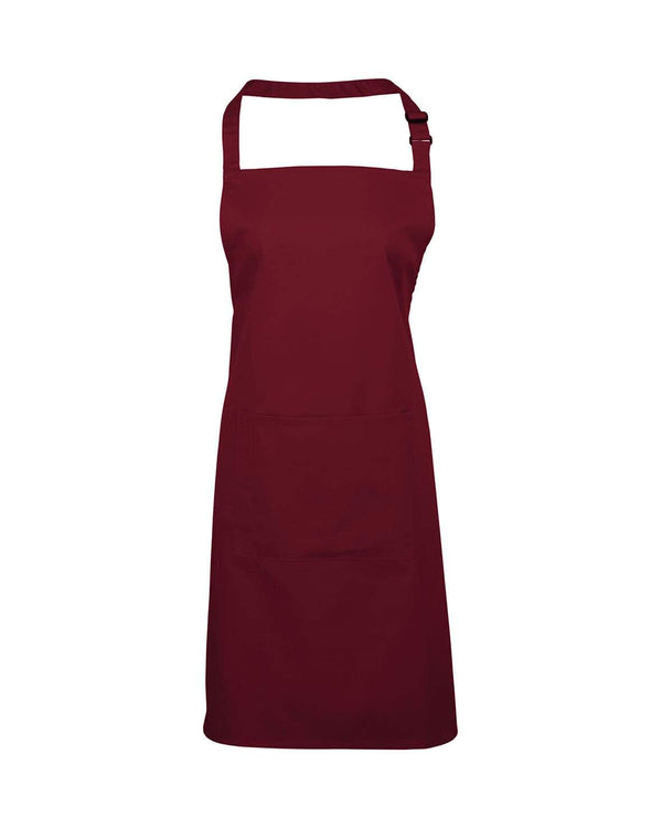 Colours Bib Apron With Pocket Workwear from Premier branded with your logo or Design by York Workwear promoting you and your business