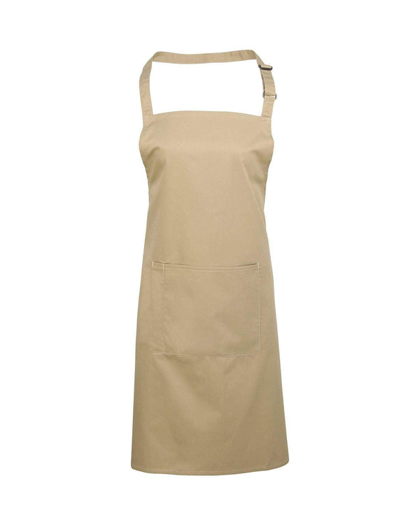 Colours Bib Apron With Pocket Workwear from Premier branded with your logo or Design by York Workwear promoting you and your business