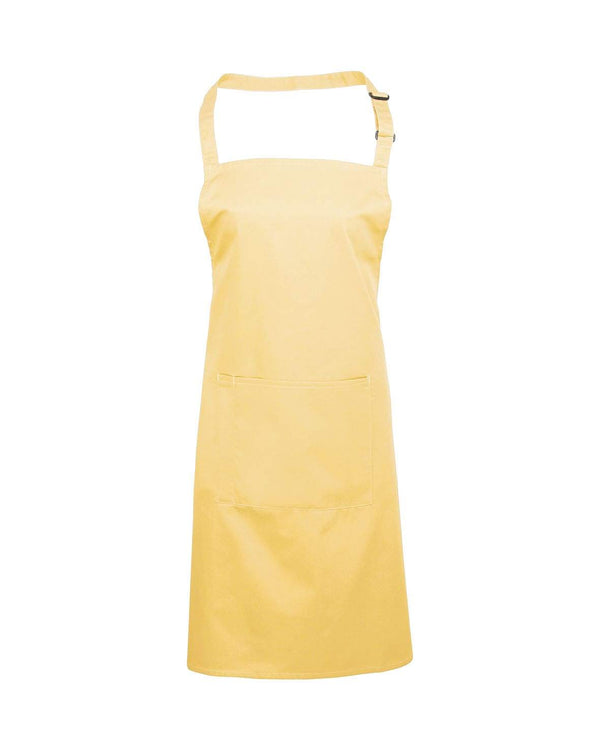 Colours Bib Apron With Pocket Workwear from Premier branded with your logo or Design by York Workwear promoting you and your business
