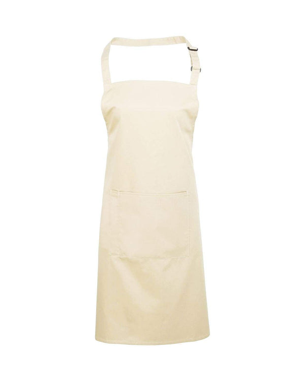 Colours Bib Apron With Pocket Workwear from Premier branded with your logo or Design by York Workwear promoting you and your business
