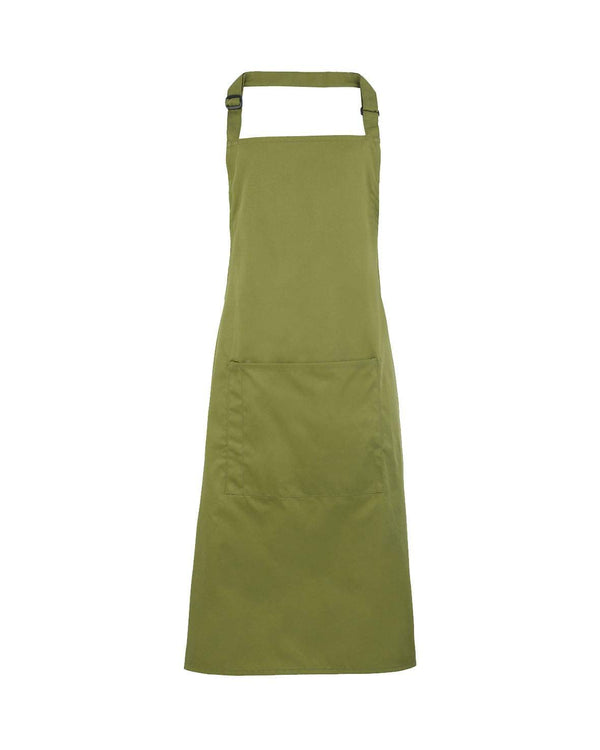Colours Bib Apron With Pocket Workwear from Premier branded with your logo or Design by York Workwear promoting you and your business
