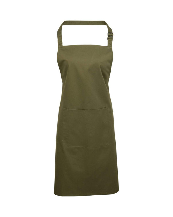 Colours Bib Apron With Pocket Workwear from Premier branded with your logo or Design by York Workwear promoting you and your business