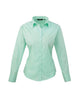 Women's Long Sleeve Poplin Blouse - L
