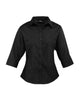 Women's ¾ Sleeve Poplin Blouse - L