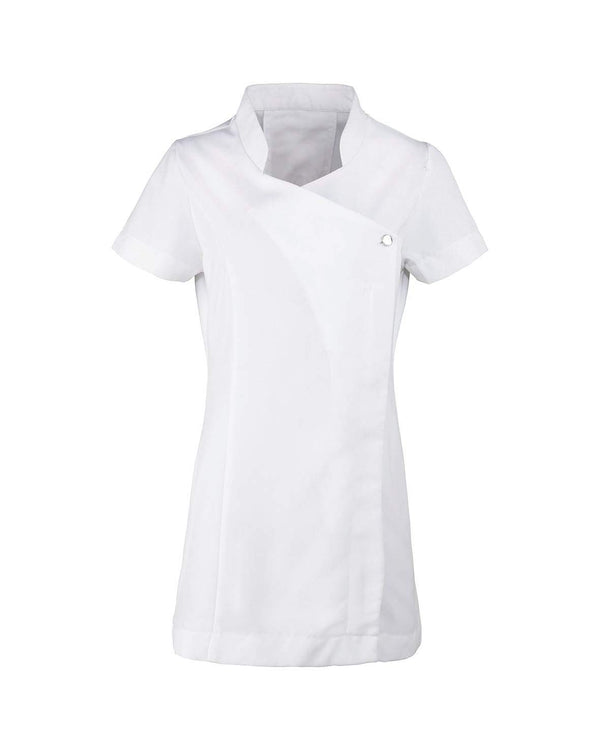 Blossom Beauty and Spa Tunic Workwear from Premier branded with your logo or Design by York Workwear promoting you and your business